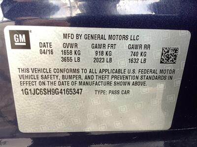 2016 Chevrolet Sonic LT Auto   - Photo 21 - Crest Hill, IL 60403