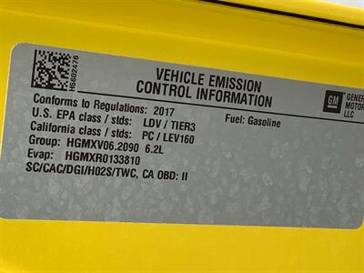 2017 Chevrolet Corvette Z06 111K WINDOW STICKER Z06 650HP - Photo 77 - Crest Hill, IL 60403