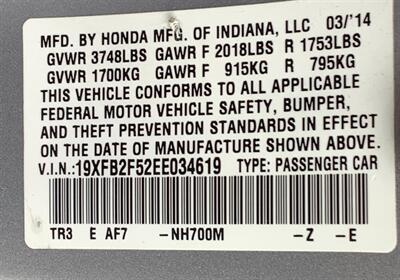 2014 Honda Civic LX   - Photo 20 - Crest Hill, IL 60403