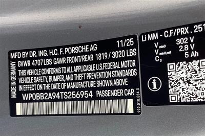 2026 Porsche 911 Targa 4 GTS  233,000 Window sticker! - Photo 23 - Crest Hill, IL 60403