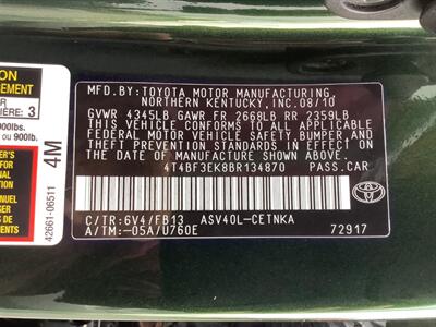 2011 Toyota Camry LE   - Photo 19 - Crest Hill, IL 60403