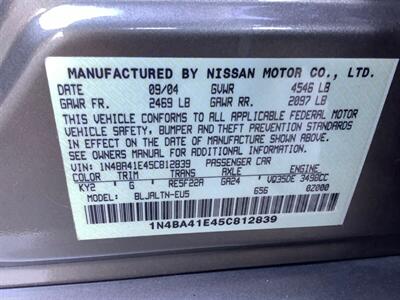 2005 Nissan Maxima 3.5 SE   - Photo 20 - Crest Hill, IL 60403