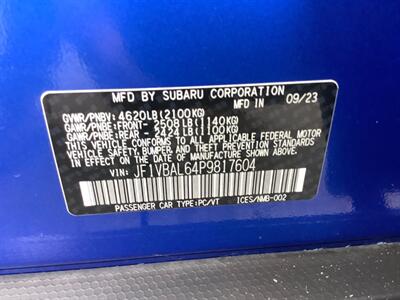 2023 Subaru WRX Limited   - Photo 28 - Crest Hill, IL 60403