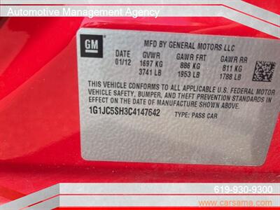 2012 Chevrolet Sonic LT   - Photo 9 - San Diego, CA 91942