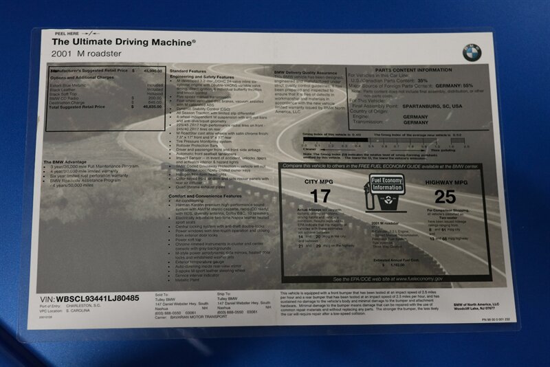 2001 BMW M Roadster & Coupe Roadster   - Photo 53 - Rockville, MD 20850