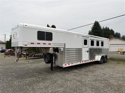 2026 4 Star Trailers Aluminum 4-Horse Gooseneck w/Side Tack   - Photo 1 - Olympia, WA 98501