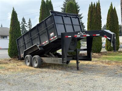 2022 C&B SNAKE RIVER 7X14  DUMP TRAILER W/ 4 SIDES - Photo 1 - Olympia, WA 98501