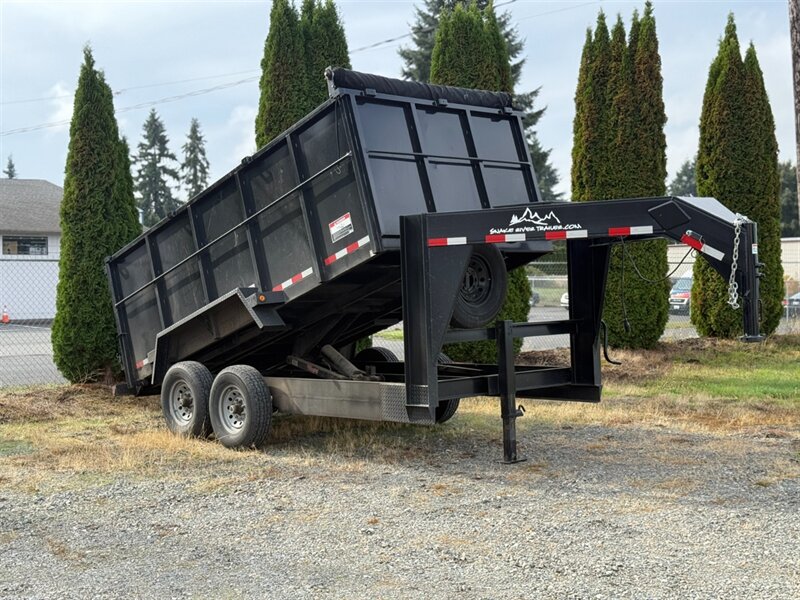 2022 C&B SNAKE RIVER 7X14  DUMP TRAILER W/ 4 SIDES