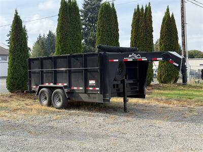 2022 C&B SNAKE RIVER 7X14  DUMP TRAILER W/ 4 SIDES - Photo 2 - Olympia, WA 98501