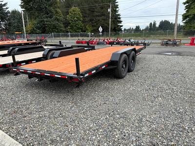 2025 Iron Eagle Trailers 7x20 14K Flatbed Trailer w/Stabilizer Jacks   - Photo 2 - Olympia, WA 98501