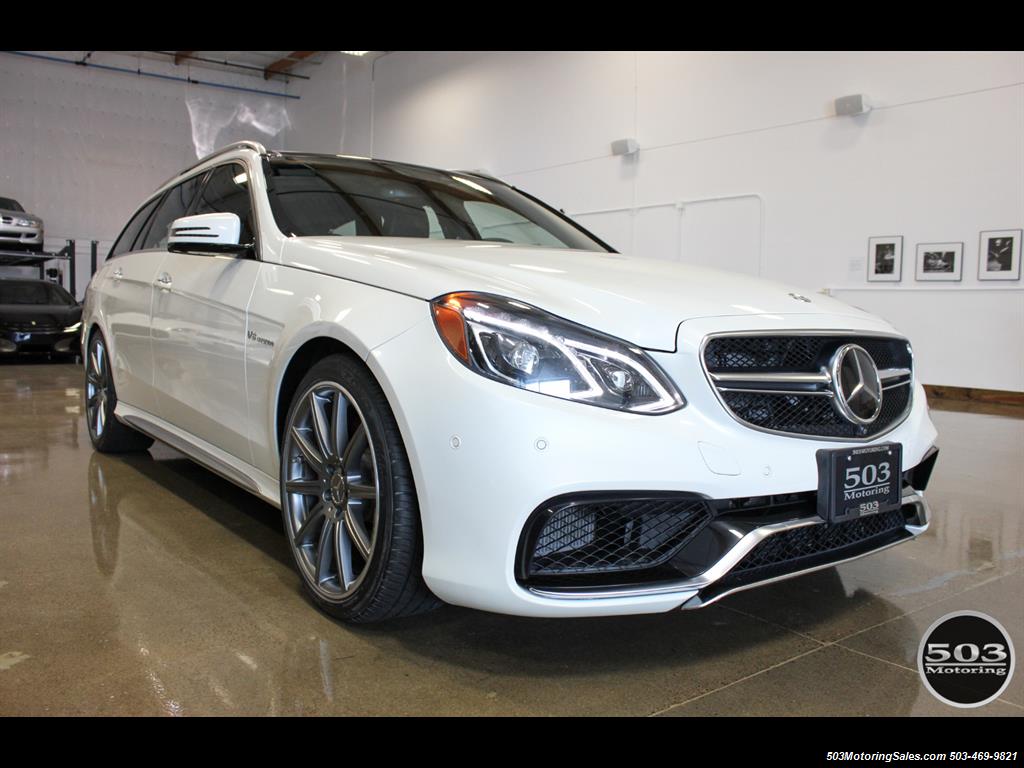 2014 Mercedes-Benz E 63 AMG S-Model Wagon; White/Black w/ 19k Miles!   - Photo 7 - Beaverton, OR 97005