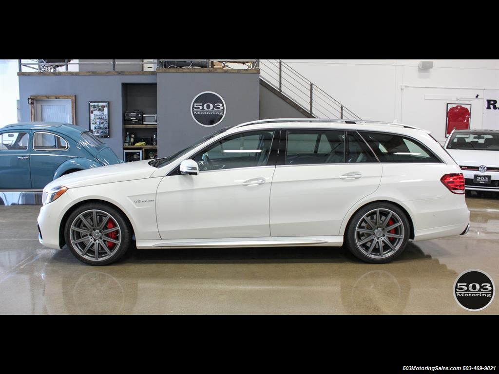 2014 Mercedes-Benz E 63 AMG S-Model Wagon; White/Black w/ 19k Miles!   - Photo 2 - Beaverton, OR 97005