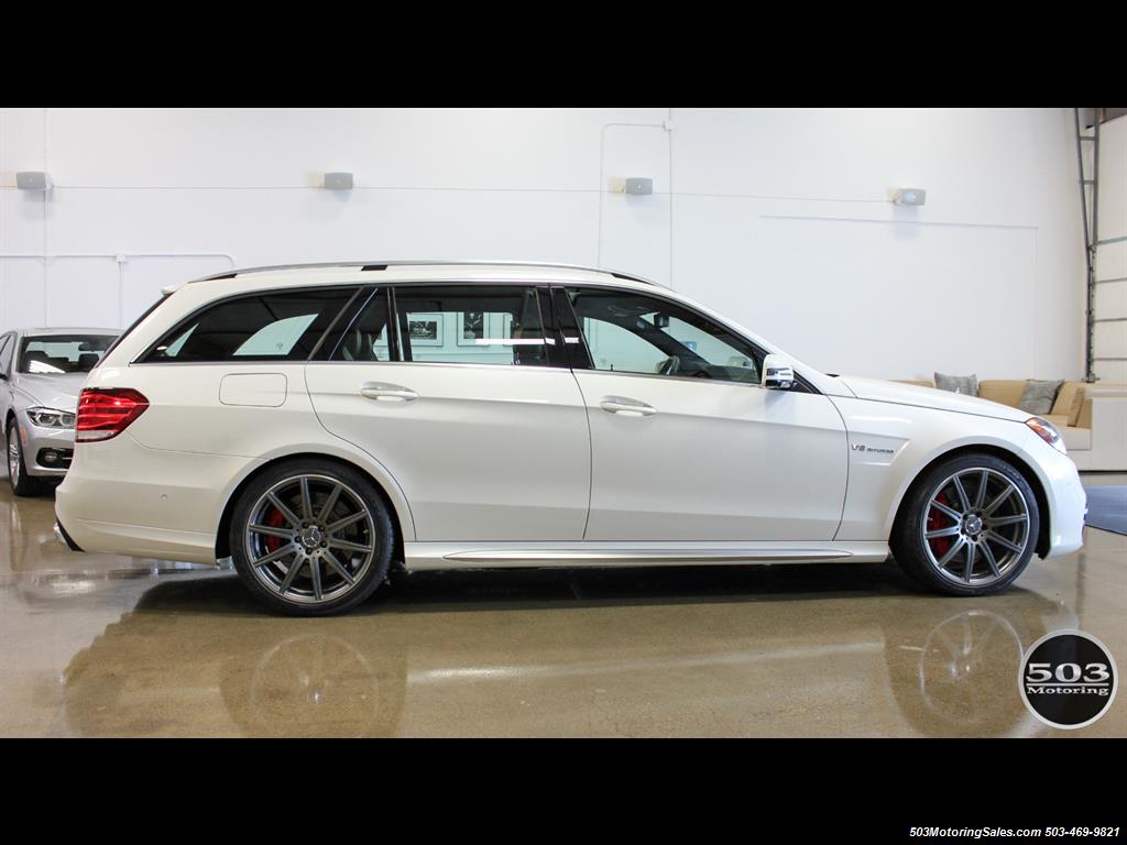 2014 Mercedes-Benz E 63 AMG S-Model Wagon; White/Black w/ 19k Miles!   - Photo 6 - Beaverton, OR 97005