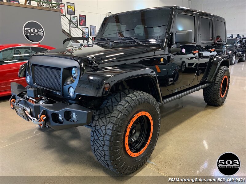 2014 Jeep Wrangler Unlimited Sahara 4x4; Lifted w/ Leather & Nav