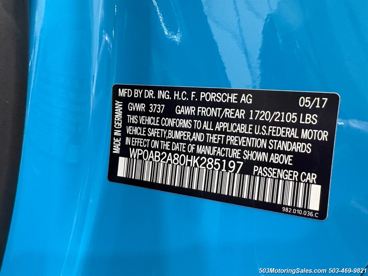 2017 Porsche 718 Cayman S   - Photo 65 - Beaverton, OR 97005