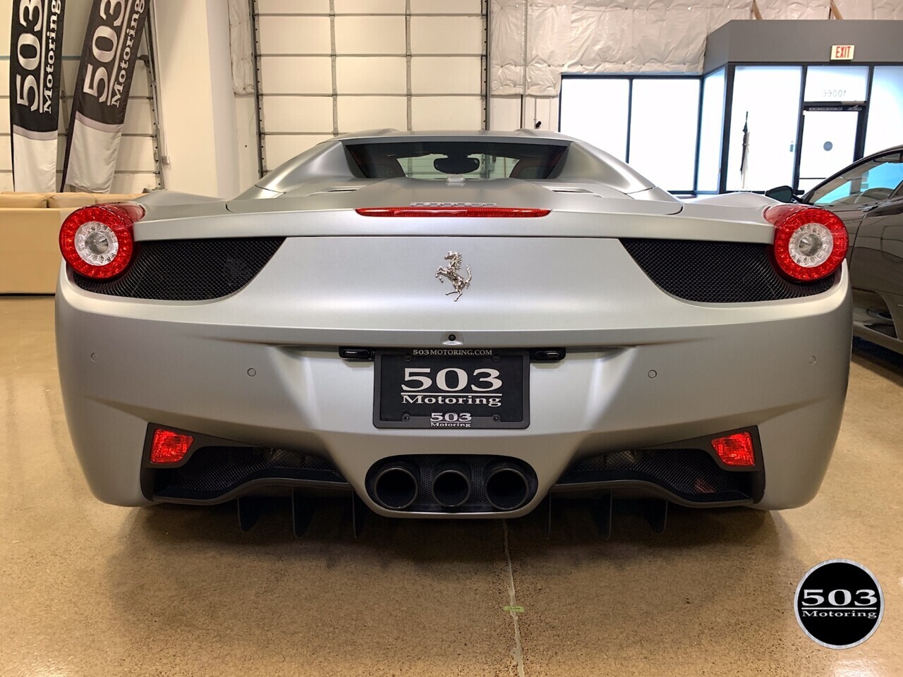 2015 Ferrari 458 Spider Grigio Titanio over Bordeaux/Nero w/ Satin Wrap   - Photo 21 - Beaverton, OR 97005