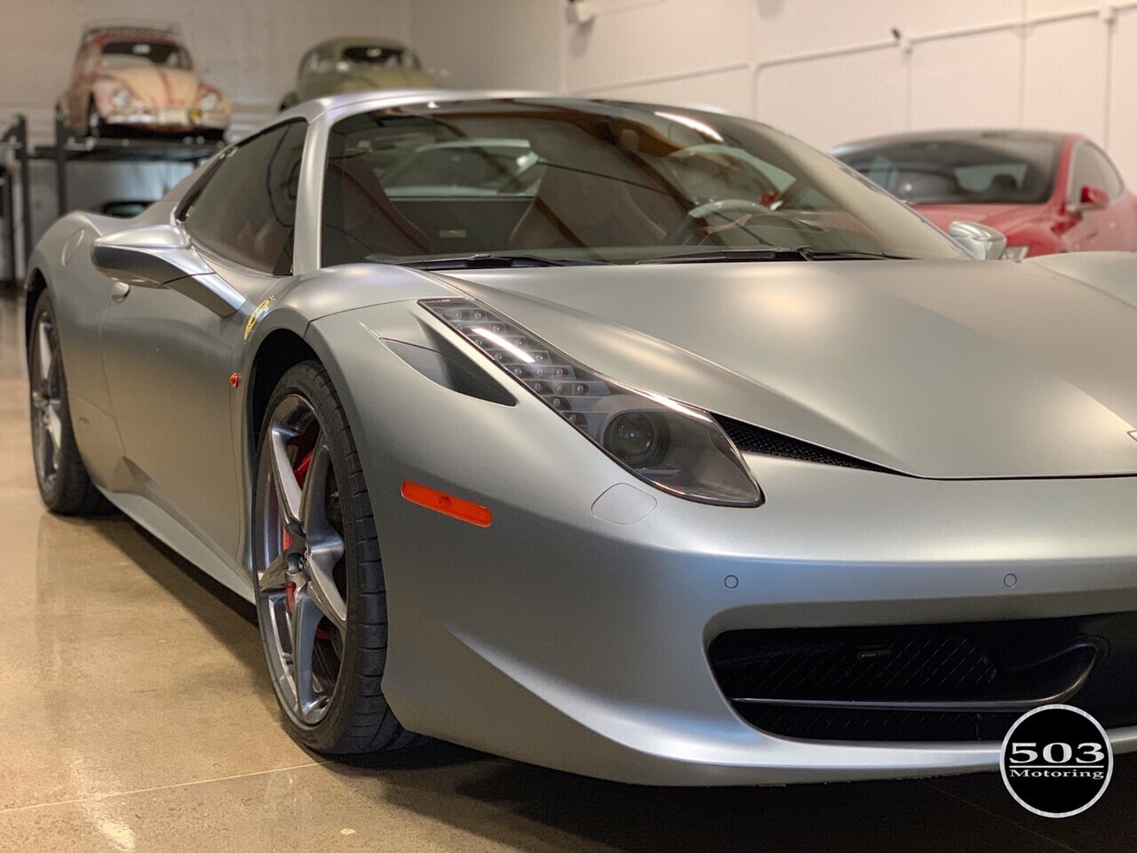 2015 Ferrari 458 Spider Grigio Titanio over Bordeaux/Nero w/ Satin Wrap   - Photo 14 - Beaverton, OR 97005