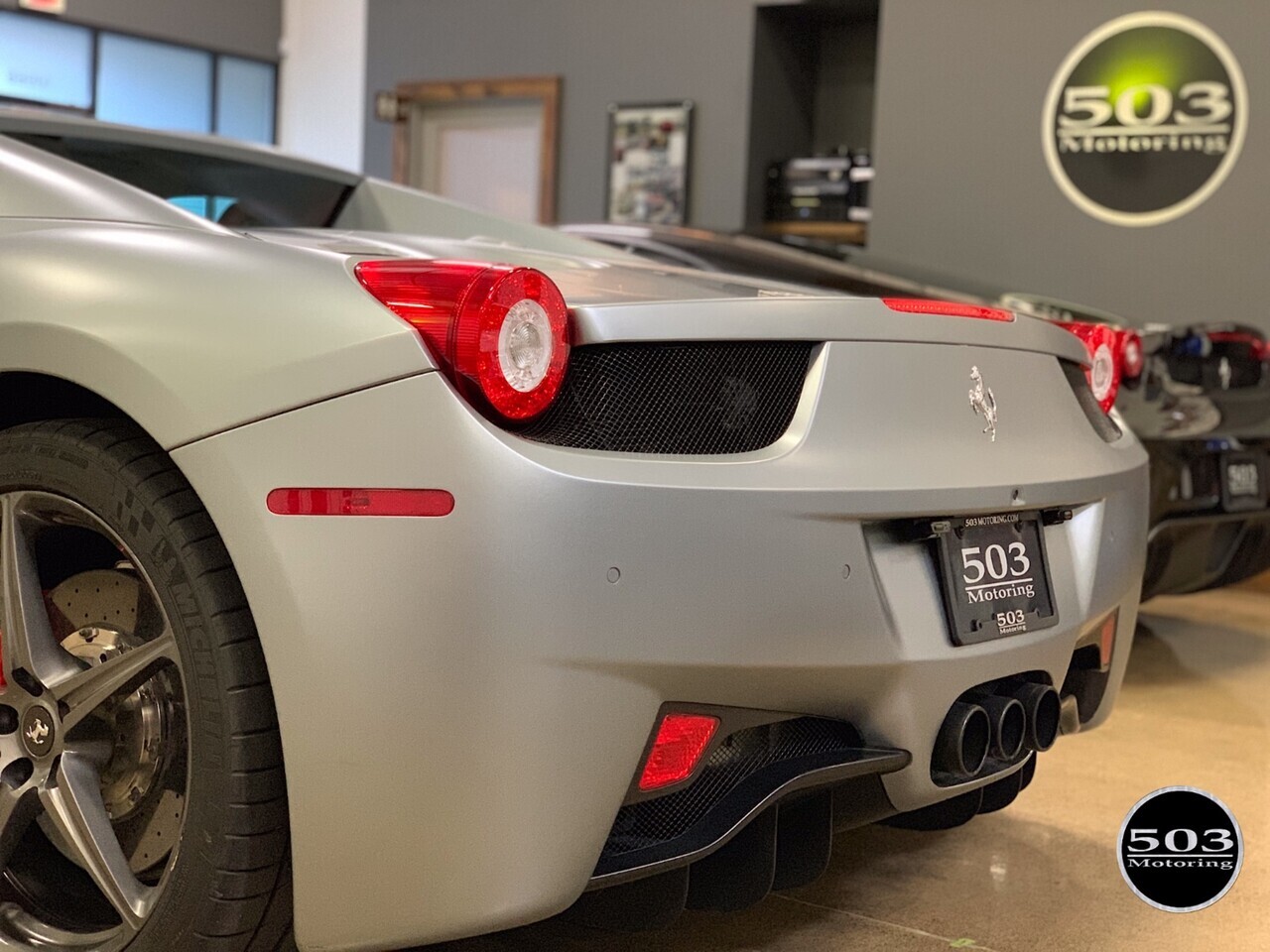 2015 Ferrari 458 Spider Grigio Titanio over Bordeaux/Nero w/ Satin Wrap   - Photo 22 - Beaverton, OR 97005