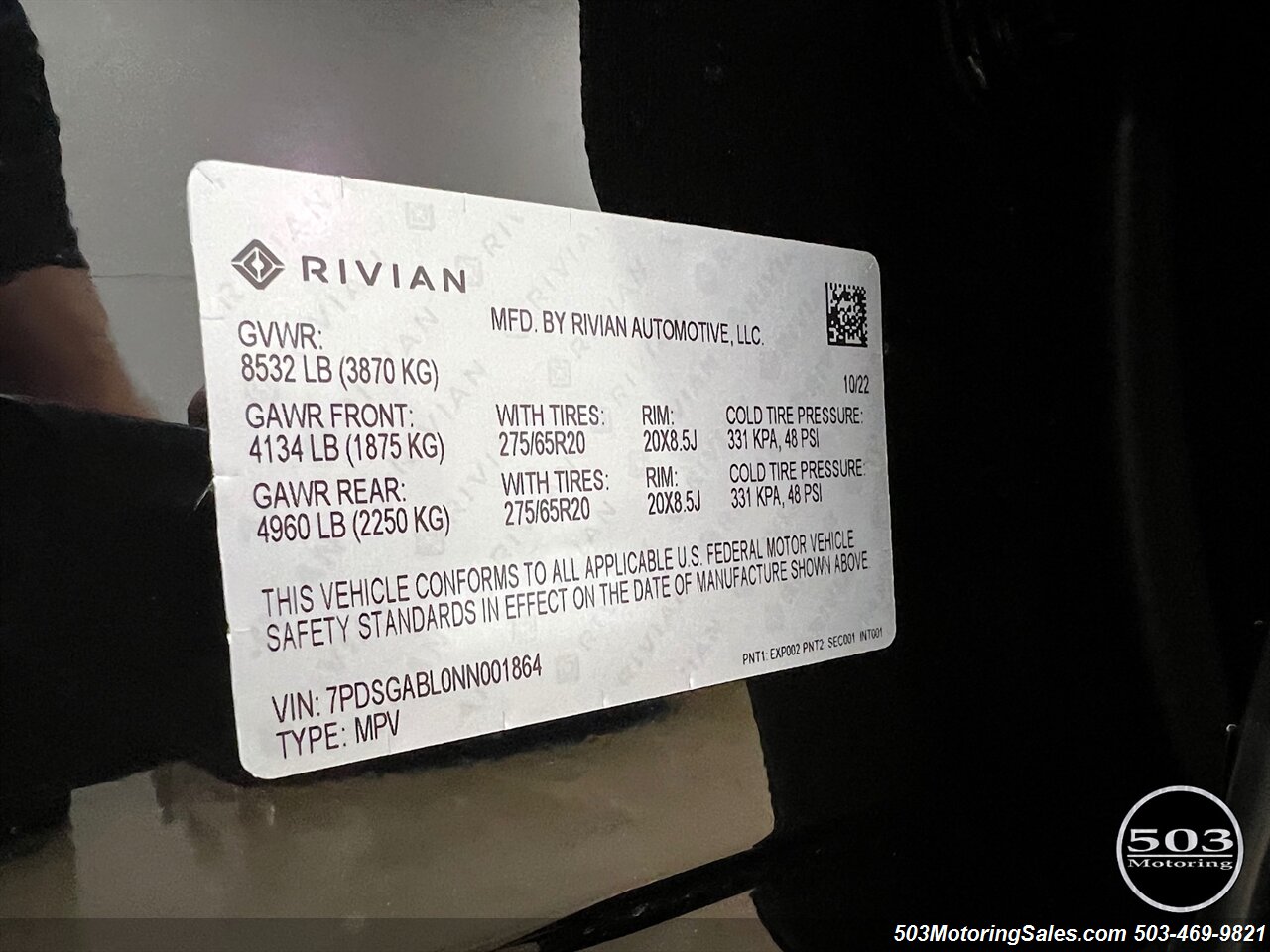 2022 Rivian R1S Launch Edition  MIDNIGHT/ASH - Photo 12 - Beaverton, OR 97005