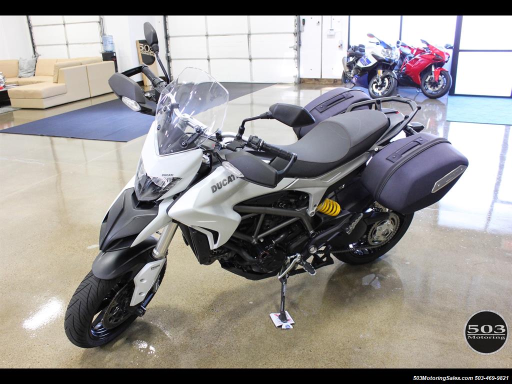 2013 Ducati Hyperstrada One Owner, Like New, Pearl White w/ 6k Miles!   - Photo 2 - Beaverton, OR 97005