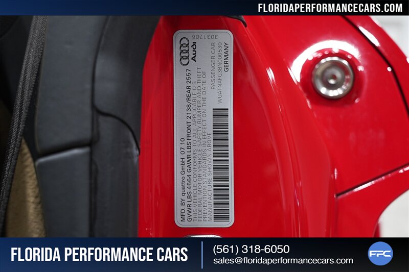 2011 Audi R8 5.2 quattro Spyder   - Photo 30 - Riviera Beach, FL 33407