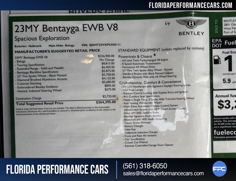 2023 Bentley Bentayga EWB V8   - Photo 19 - Riviera Beach, FL 33407