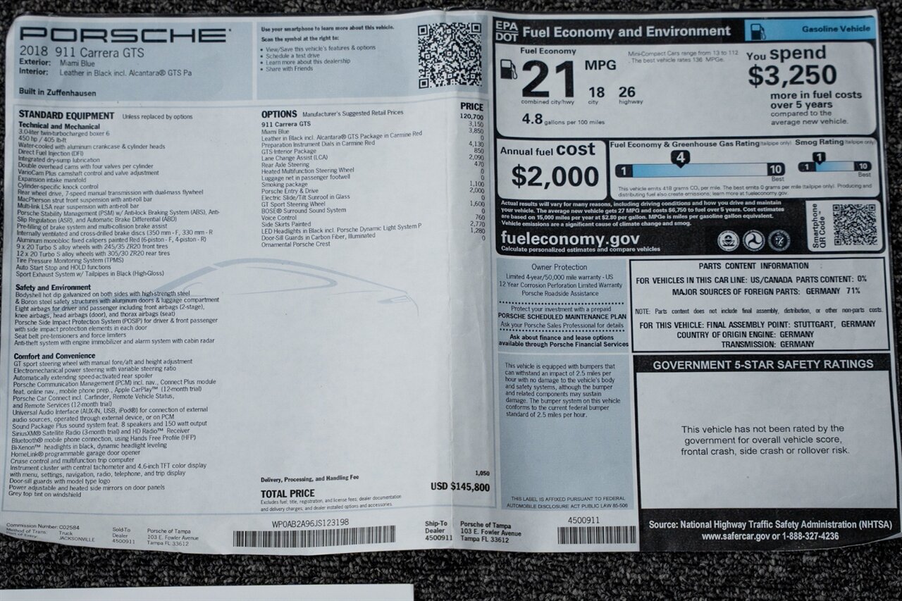 2018 Porsche 911 Carrera GTS   - Photo 26 - Riviera Beach, FL 33407