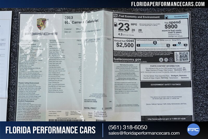 2013 Porsche 911 Carrera   - Photo 32 - Riviera Beach, FL 33407