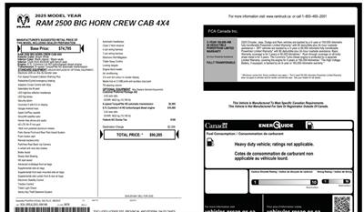 2025 RAM 2500 Big Horn Diesel (NEW) 4x4 - Photo 11 - St Albert, AB T8N 3Z7