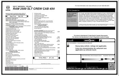 2017 RAM 2500 SLT Diesel 4x4 - Photo 13 - St Albert, AB T8N 3Z7