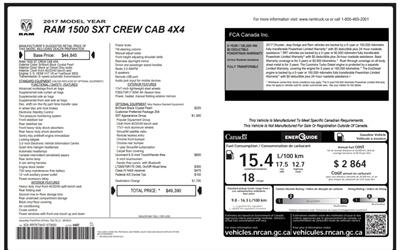 2017 RAM 1500 SXT  4x4 - Photo 16 - St Albert, AB T8N 3Z7