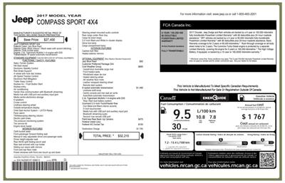 2017 Jeep Compass Sport 4X4 - Photo 16 - Acheson, AB T7X 5A3