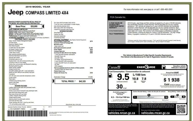 2019 Jeep Compass Limited 4x4 - Photo 18 - St Albert, AB T8N 3Z7