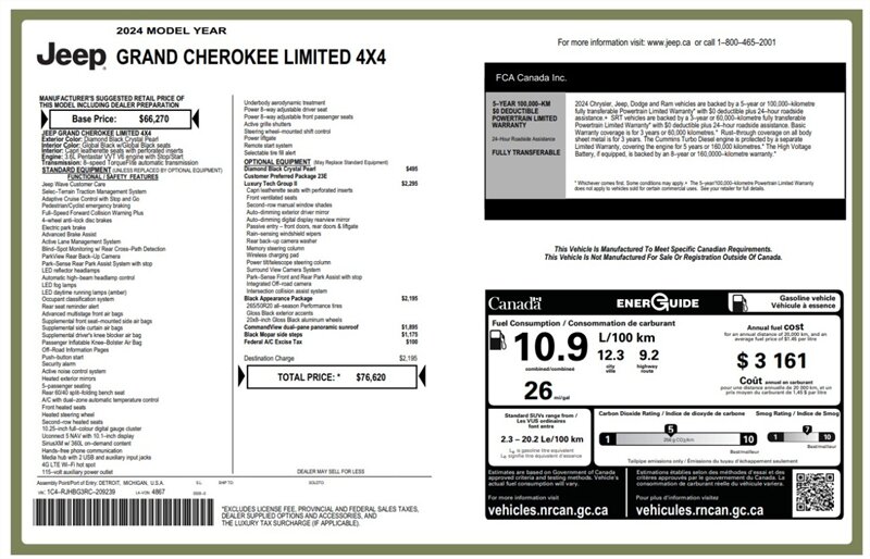 2024 Jeep Grand Cherokee Limited 4x4 - Photo 20 - St Albert, AB T8N 3Z7