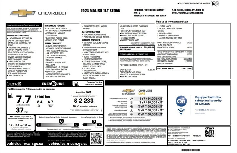 2024 Chevrolet Malibu LT Sport Edition - Photo 18 - St Albert, AB T8N 3Z7