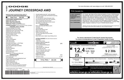 2017 Dodge Journey Crossroad  AWD - Photo 19 - St Albert, AB T8N 3Z7