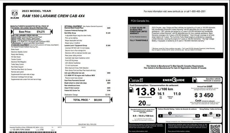 2023 RAM 1500 Laramie 4x4 - Photo 18 - St Albert, AB T8N 3Z7