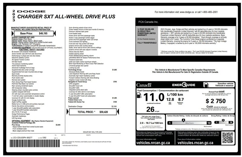 2023 Dodge Charger SXT Plus Blacktop Edition Sunroof AWD - Photo 16 - Edmonton, AB T5L 2J7