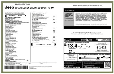 2018 Jeep Wrangler JK Unlimited Sport  4x4 - Photo 17 - Acheson, AB T7X 5A3