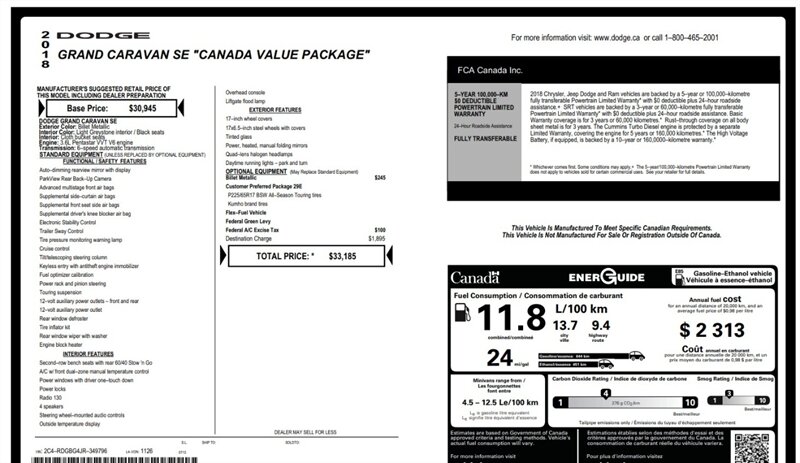 2018 Dodge Grand Caravan SE Plus - Photo 12 - Acheson, AB T7X 5A3