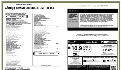 2023 Jeep Grand Cherokee Limited Black Pack  4x4 - Photo 18 - St Albert, AB T8N 3Z7
