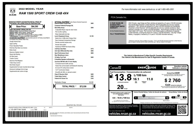 2022 RAM 1500 Sport 4x4 - Photo 16 - St Albert, AB T8N 3Z7