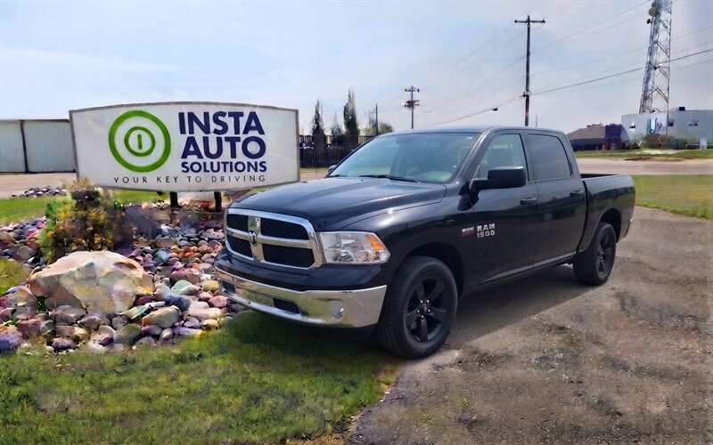 Black 2018 RAM 1500 Pickup Truck Four-Wheel Drive Automatic