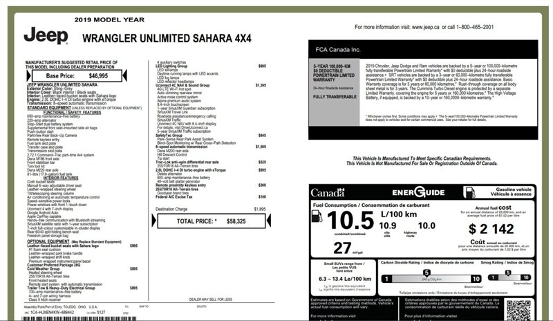 2019 Jeep Wrangler Unlimited Sahara 4x4 - Photo 19 - Acheson, AB T7X 5A3