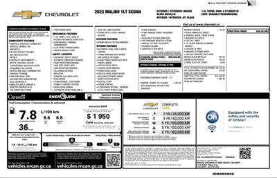 2023 Chevrolet Malibu LT Midnight Edition Sunroof   - Photo 21 - St Albert, AB T8N 3Z7