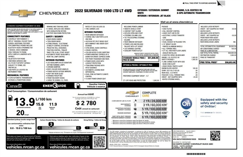 2022 Chevrolet Silverado 1500 Limited LT Z-71 4x4 - Photo 15 - Edmonton, AB T5L 2J7