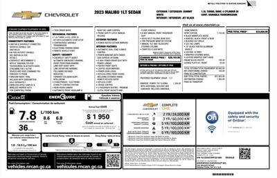 2023 Chevrolet Malibu LT Sunroof Sport Edition   - Photo 19 - St Albert, AB T8N 3Z7