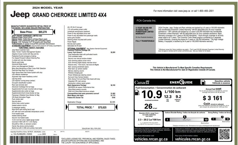 2024 Jeep Grand Cherokee Limited 4x4 - Photo 20 - St Albert, AB T8N 3Z7