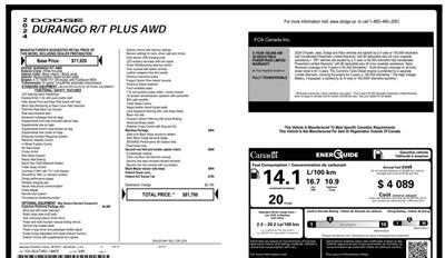 2024 Dodge Durango R/T Plus Blacktop 5.7L Hemi  4x4 - Photo 24 - St Albert, AB T8N 3Z7