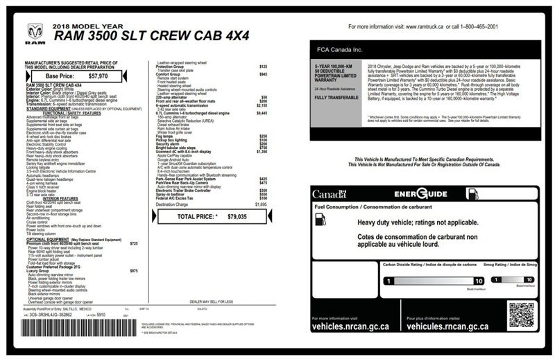 2018 RAM 3500 SLT Diesel 8ft Box 4x4 - Photo 14 - St Albert, AB T8N 3Z7